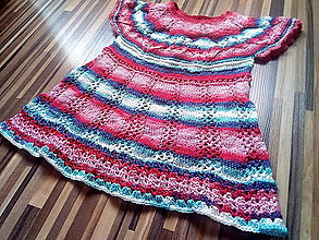 Detské oblečenie - Detské pletené letné šaty - 13532657_