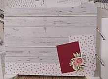 Papiernictvo - Svadobný album _červené kvety - 13535258_