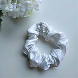  - Scrunchie biela lycrová - 13536731_