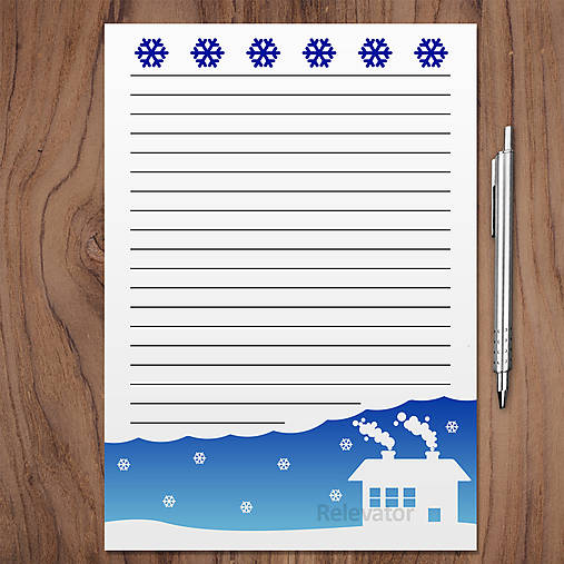 Papiernictvo - Vianočný list domček - 13537108_