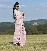 Sukne - Maxi sukně z vyšívaného mušelínu - růžová - 13538296_