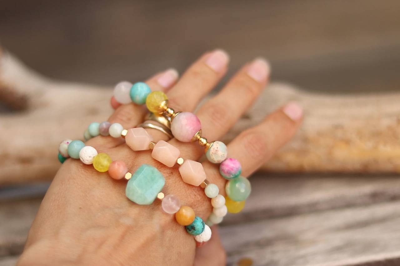 Náramok s mixom minerálov