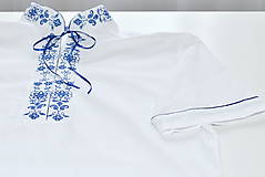 Pánske oblečenie - Polokošeľa klasik krátky rukáv (52 - Modrá) - 13541562_
