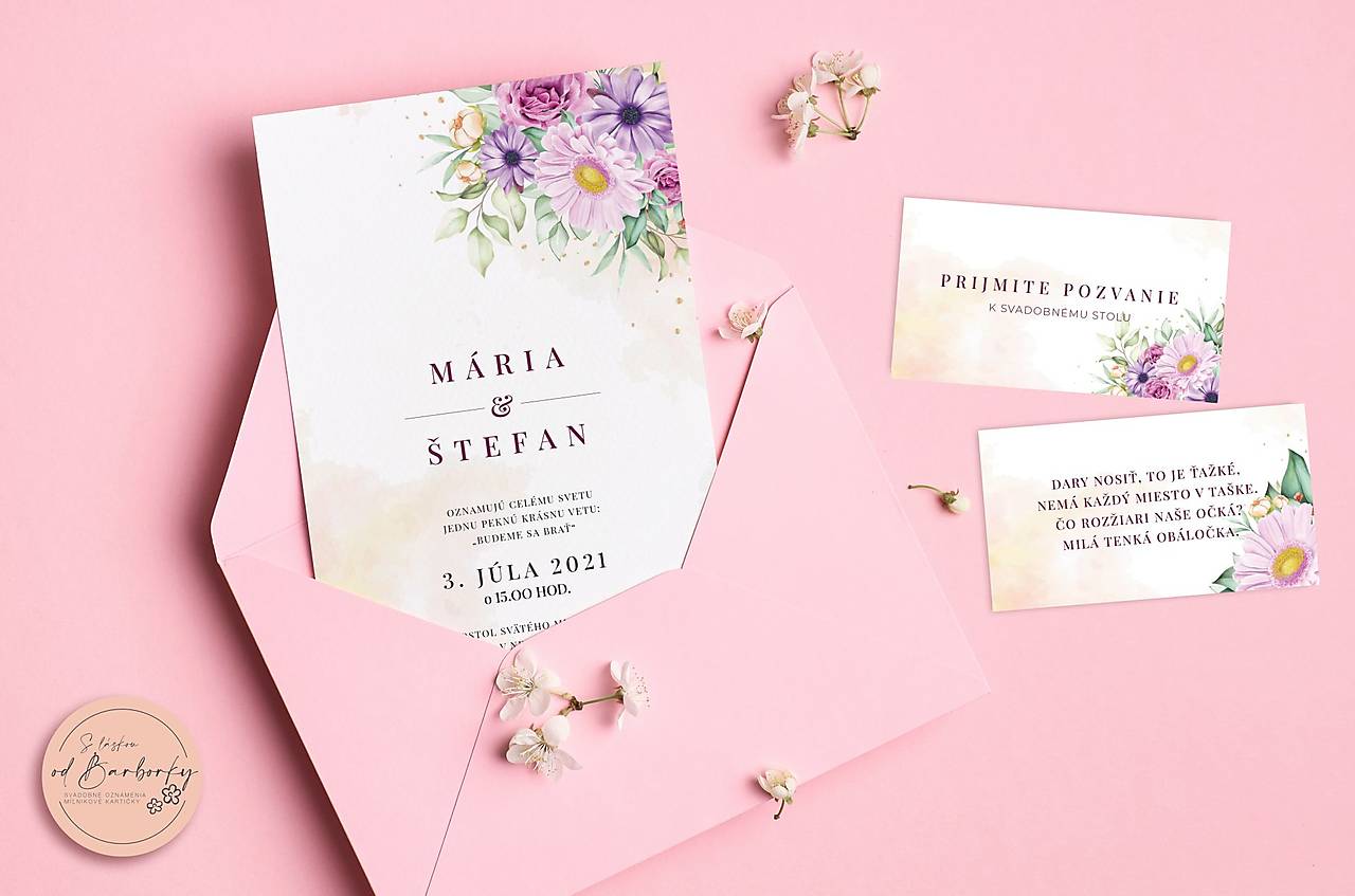 Svadobné oznámenie #68