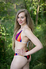 Plavky - Carnivale Stripes - bikiny pruhované - 13540608_