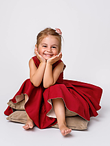 Detské oblečenie - Obojstranné šaty Lea - 13541422_