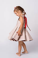Detské oblečenie - Obojstranné šaty Lea - 13541425_