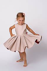 Detské oblečenie - Obojstranné šaty Lea - 13541426_