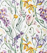 Textil - divá záhrada, extra kvalitný 100 % bavlnený satén, šírka 160 cm - 13542888_