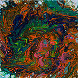 Obrazy - Rozruch - abstraktný obraz - acrylic pouring - 13543374_