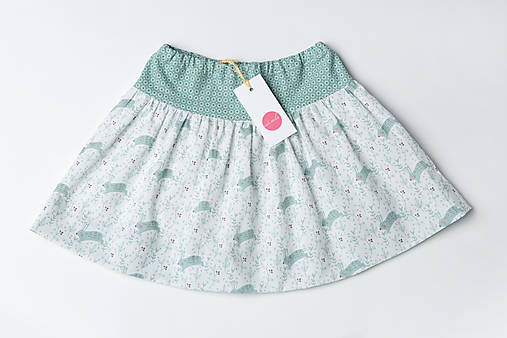 Detské oblečenie - Suknička Zajkovia na lúke - 13546740_