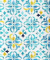 Textil - mozaika, extra kvalitný 100 % bavlnený satén, šírka 160 cm - 13547921_