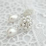 Náušnice - Vintage perlové náušnice (Ag925) (White) - 13547402_
