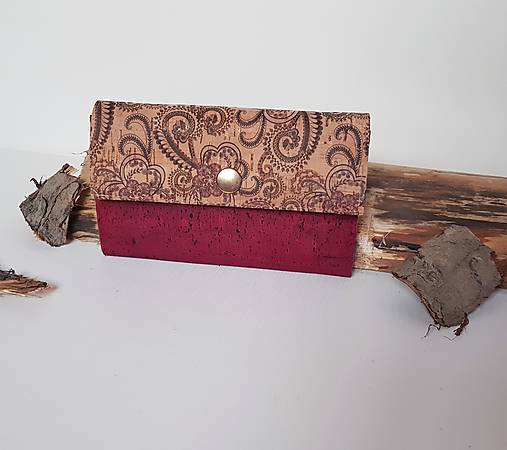 Peňaženky - Dámska korková peňaženka - 13548432_