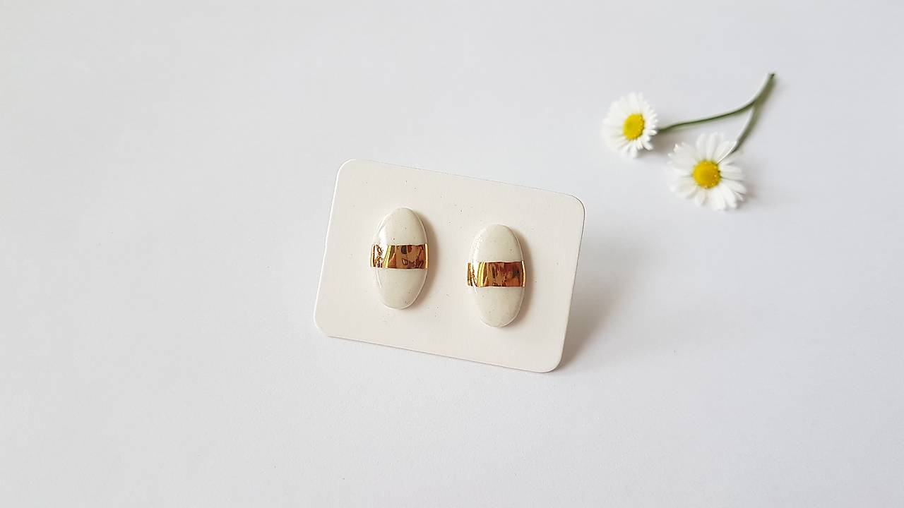 Porcelánové náušničky 