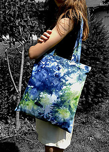 Veľké tašky - Batikovaná taška "Earth" - 13550368_