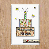 Papiernictvo - Pohľadnica torta pečená z lásky - ananásy - 13550646_