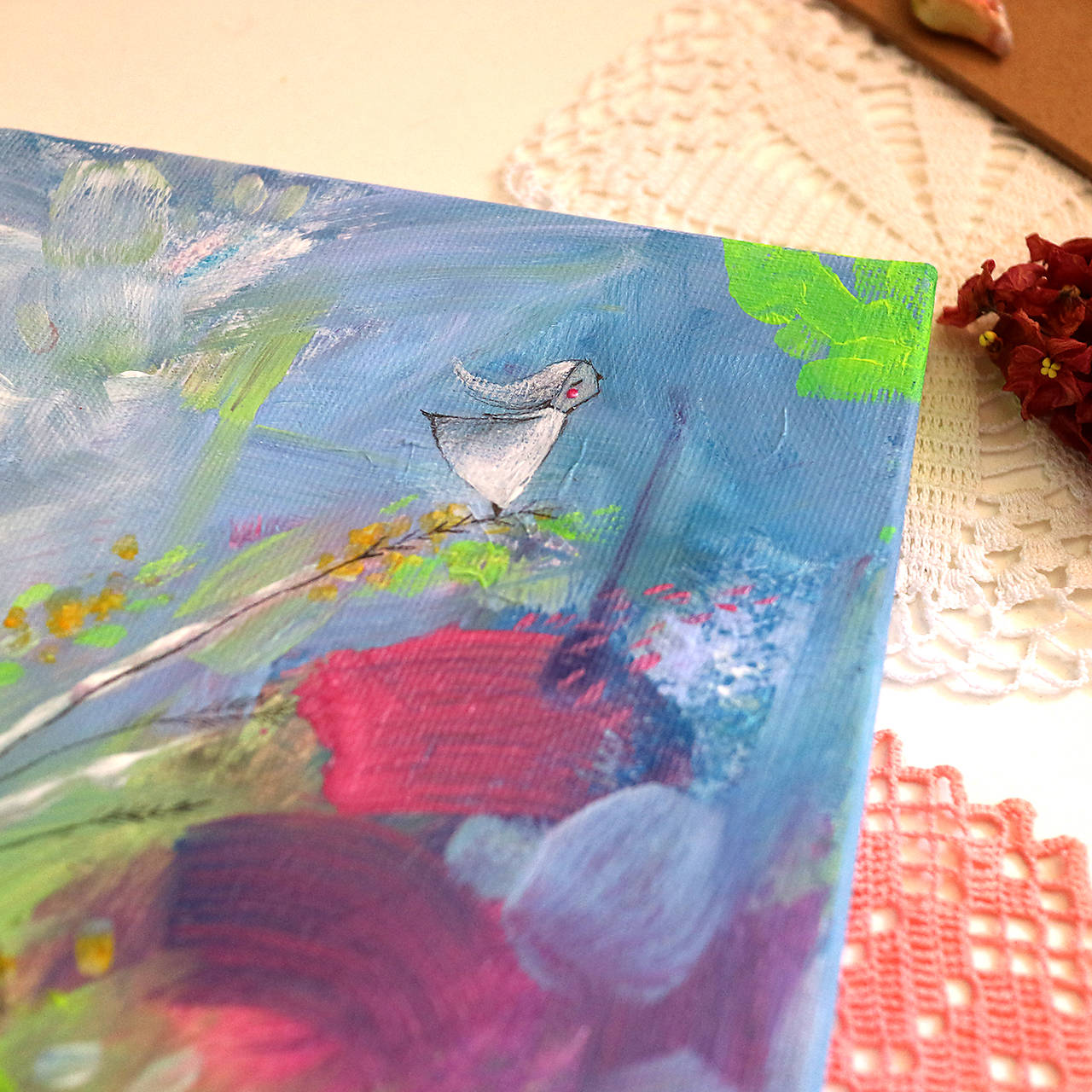 Dievča z kláskov/ maľba na plátne