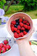 Nádoby - Berry bowl z kolekcie Ráno (Holandská modrá) - 13552893_