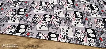Textil - Úplet - Cat- cena za 10 cm - 13554137_
