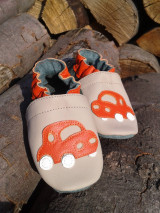 Detské topánky - capačky kožené - 13554070_