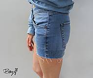 Nohavice - recy džínové kraťasy MANGO jeans - 13559840_