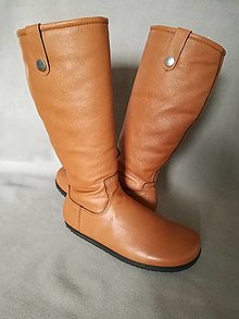 Ponožky, pančuchy, obuv - kozene barefoot kozacky AKCIA, povodna cena 250€ - 13559170_