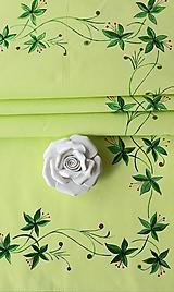 Úžitkový textil - Stredový obrus Zelené rastliny - 13561030_