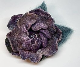 Brošne - Dymová ruža - 13560962_
