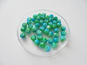 Korálky - sklenené perličky 70ks - 13561830_