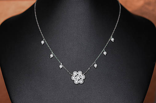  - Svadobný perlový náhrdelník pre nevestu - 13561324_