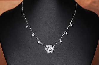 Náhrdelníky - Svadobný perlový náhrdelník pre nevestu - 13561324_