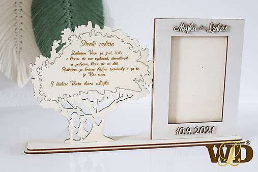 Rámiky - Poďakovanie rodičom s fotorámikom - 13563693_