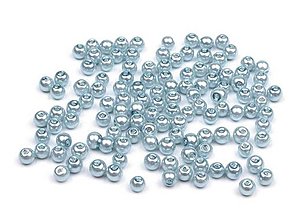 Korálky - voskované perly 4 mm 60kusov (Modrá) - 13562398_