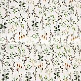 Textil - bavlnený úplet herbár, šírka 150 cm - 13565084_