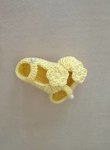Detské topánky - Papučky žlté - 13566010_