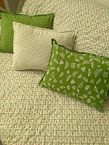 Úžitkový textil - Prehoz Vidiecka Romantika v zelenom - 13566952_