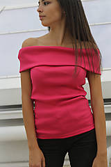 Topy, tričká, tielka - Dámsky top - ružová - 13566002_
