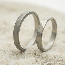 Prstene - Snubný prsteň, obrúčka - Natura titan - 13571227_
