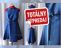 Šaty - Dámske modré šaty - 13572374_