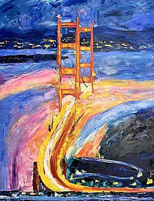 Obrazy - Veľký obraz olejomaľba "San Francisco" 90x70cm - 13571186_