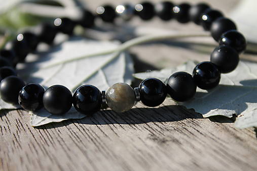 Pánsky náramok zo setu Grey crown imperial