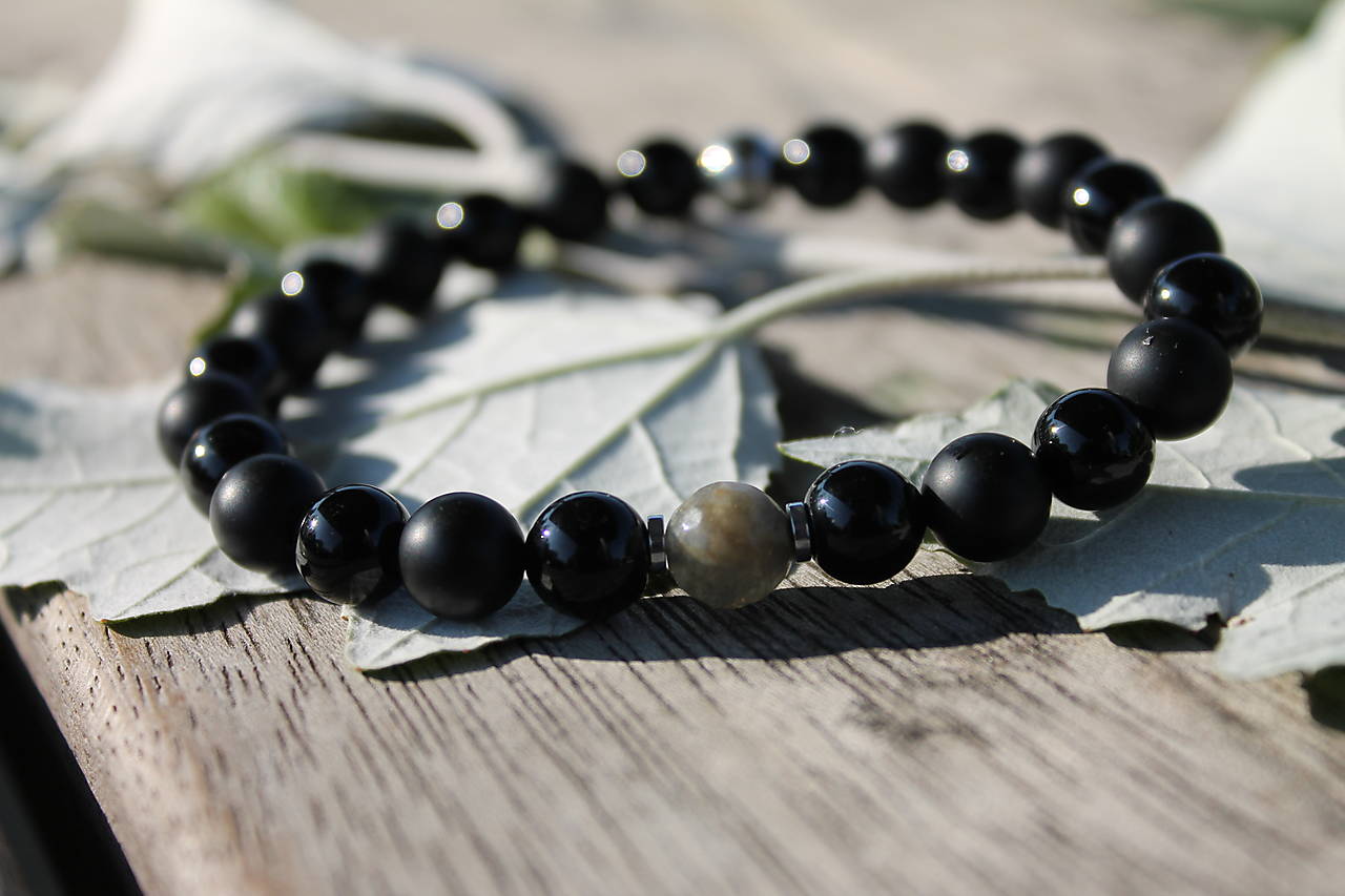 Pánsky náramok zo setu Grey crown imperial