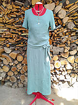 Mušelínový komplet - blúzka + sukňa (rôzne farby)