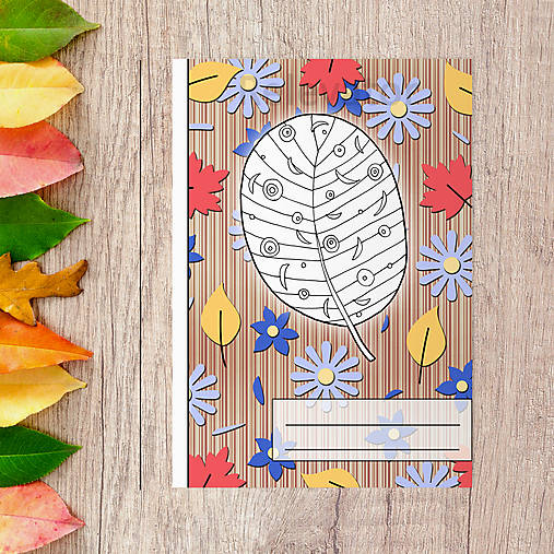 Zápisníky Farebná jeseň (posledné kvety – list oválový)