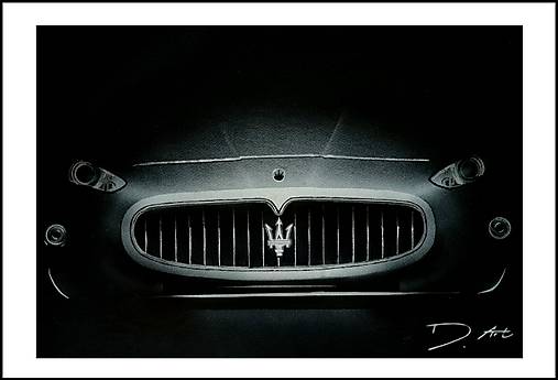 Obrazy - Maserati - nakreslené - 13574935_