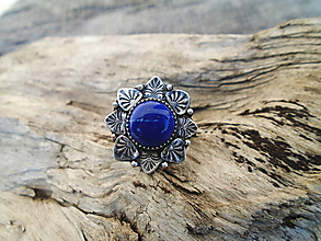 Prstene - Strieborny prsteň Ag925 Marabella - Lapis Lazuli - 13573196_