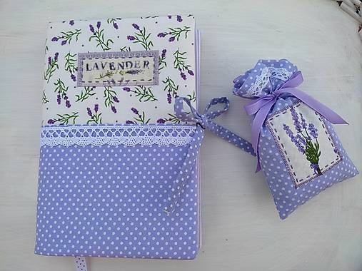 Papiernictvo - Obal na knihu Lavender - 13575867_