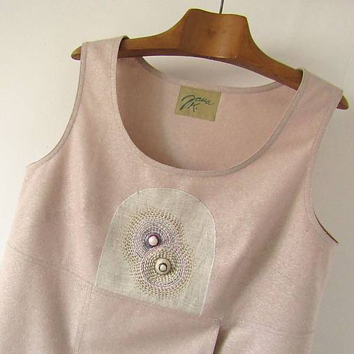 Topy, tričká, tielka - PUPÍČKY - top hedvábný - 13576511_