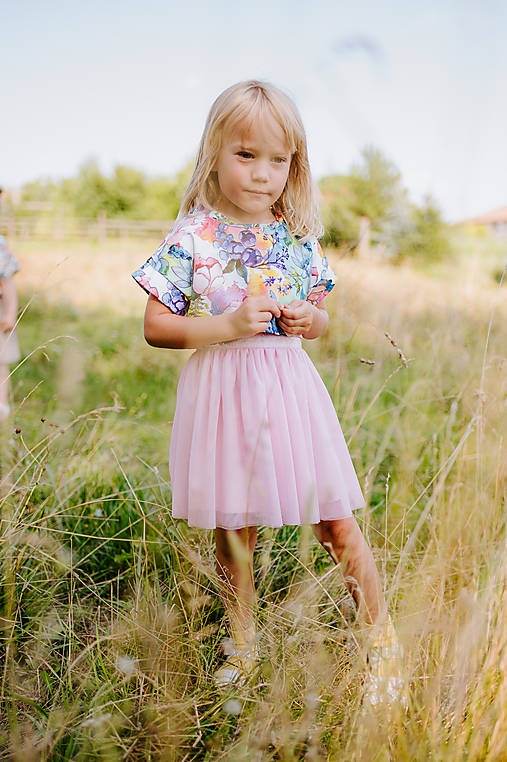 Detské šaty Klára  (Ružová)